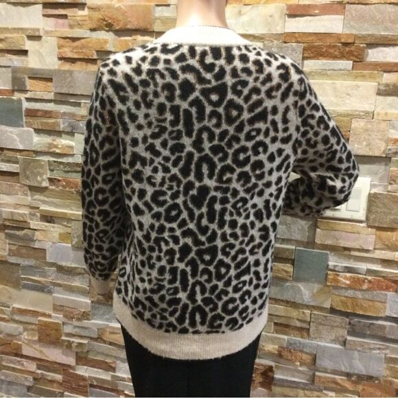 VERONICA BEARD Marly Leopard Print Sweater - Picture 3 of 8
